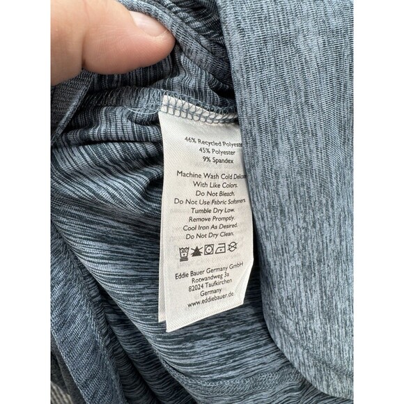 Eddie Bauer Resolution Tunic Tee Top Womens Large Blue Long Sleeve Wicking NEW - Picture 8 of 11